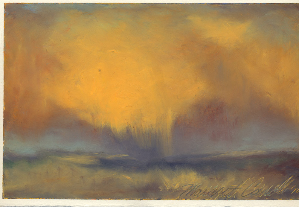 Summer Storm, 6" x 9", oil pastel on paper